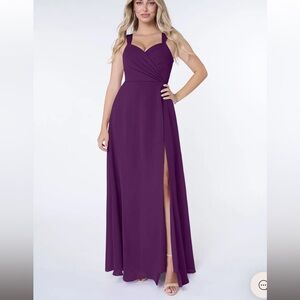Azazie Dress in Grape